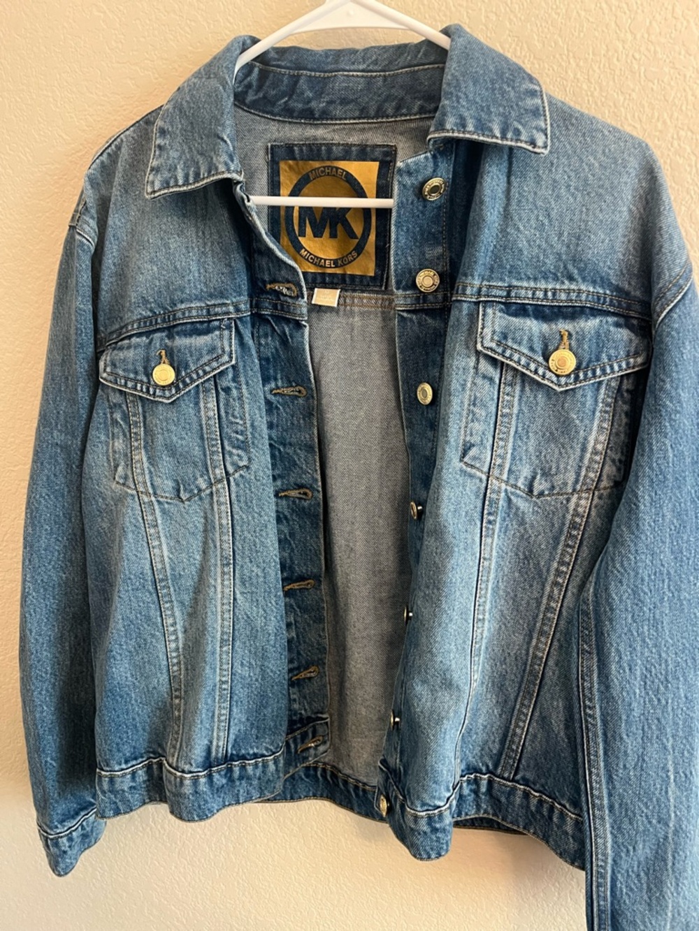 Excellent CONDITION - Michael Kors Classic Blue Denim Jean Jacket